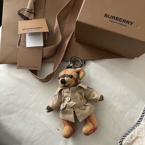 Thomas bear Burberry cashmere keychain